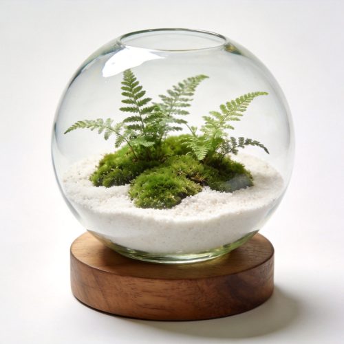 Glass Terrarium Miniature Ecosystem