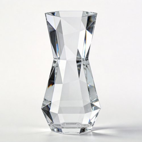 Acrylic Transparent Geometric Vase