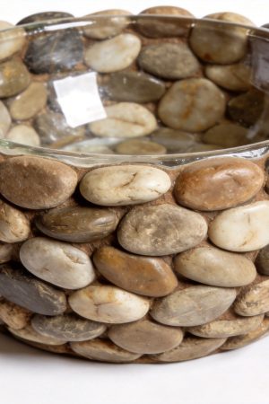 Natural River Stone Decorative Bowl