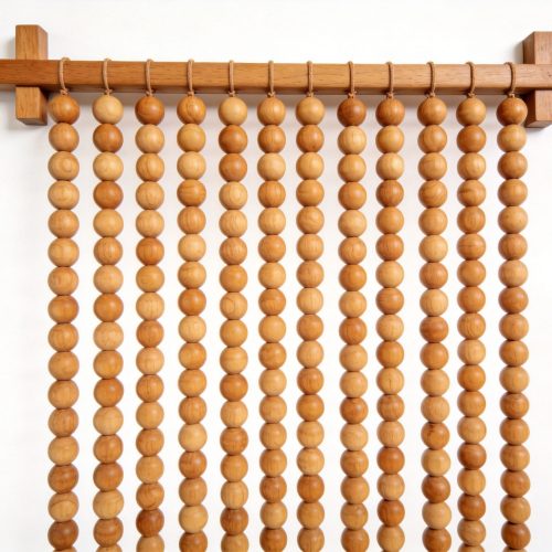 Wooden Bead Curtain Room Divider Decoration